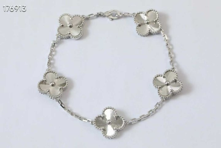 VC 반클리프 알함브라 5모티브 팔찌 (실버) 