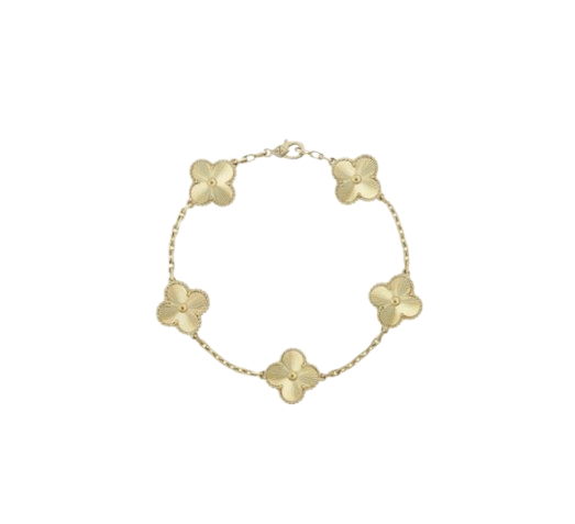 VC 반클리프 알함브라 5모티브 팔찌 (골드) 