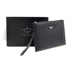 PD 프라다 사피아노 삼각 로고 클러치백 블랙 