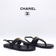 CL 셀린느 여성 체인 CC로고 T스트랩 플랫 샌들