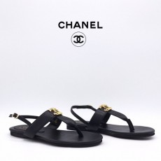 CL 셀린느 여성 체인 CC로고 T스트랩 플랫 샌들