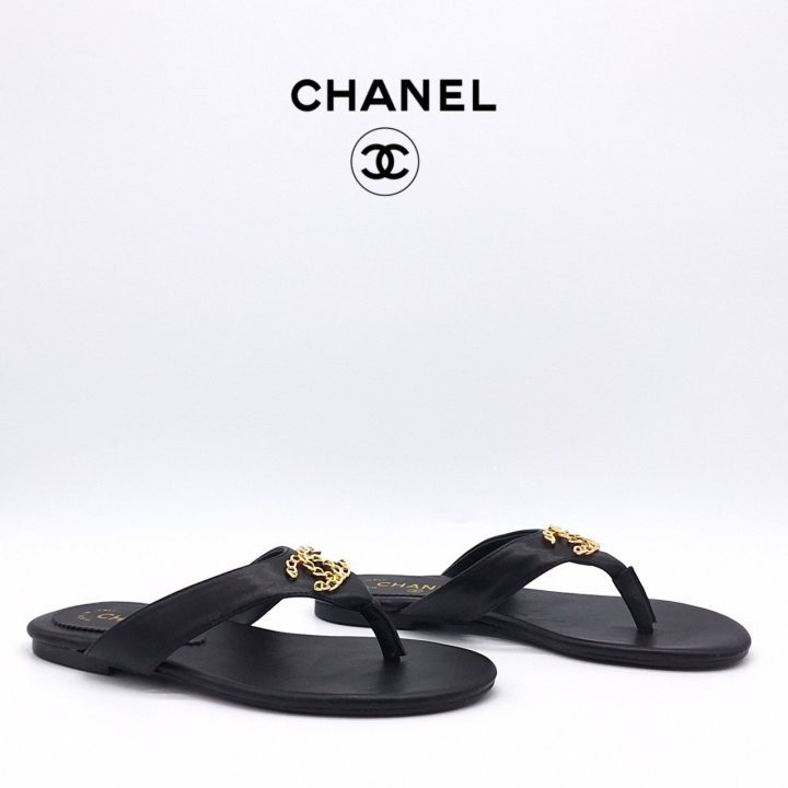 CL 셀린느 여성 체인 CC로고 T스트랩 슬리퍼