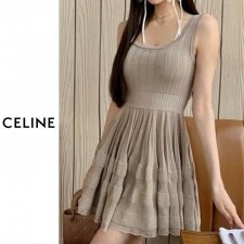 CL 셀린느 [C] 훌 니트 나시 원피스 