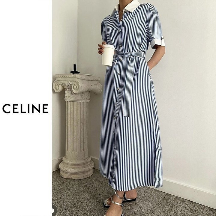 CL 셀린느 토미 스트라이프 원피스 