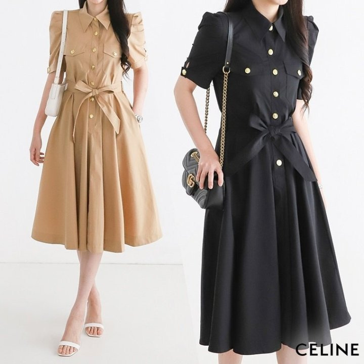 CL 셀린느 금단추 원피스 
