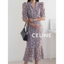 CL 셀린느 마벨진주버튼퍼프원피스 