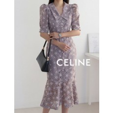 CL 셀린느 마벨진주버튼퍼프원피스 