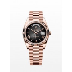 RL 롤렉스 데이데이트 블랙다이얼 로마 로즈골드 