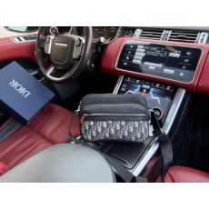 DO 디올 Rider 2.0 지퍼 메신저백 베이지 & 블랙 Oblique 자카드 ✡ 