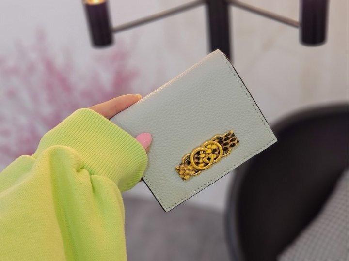 GC 구찌 인터로킹 G 파이톤 보우지갑 