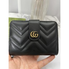 GC 구찌 마몬트 마틀라세 GG 버튼 반(지)갑 