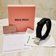 MU 미우미우 가죽벨트 