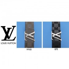 LV 루이비통 [L] 다미에 레더 벨트 