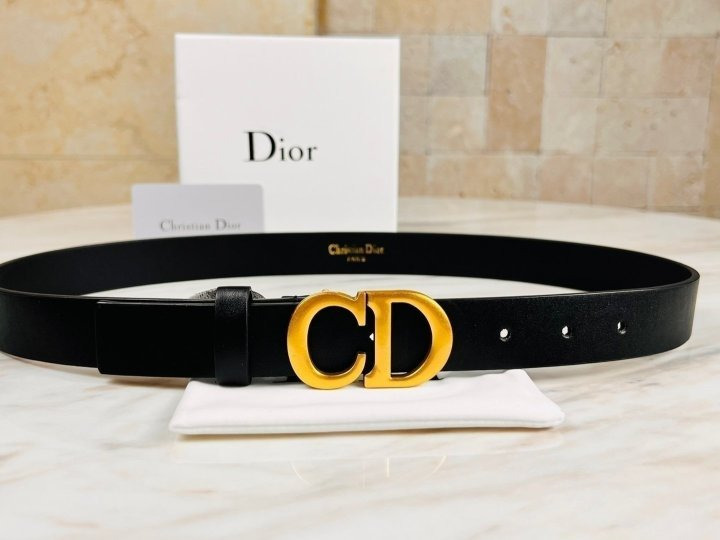 DO 디올 새들 가죽 벨트(여성용) 