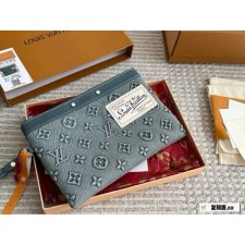 LV 루이비통 데님 포쉐트 투고 클러치 