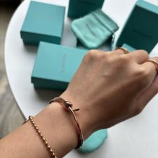 TC 티파니 더블 로우 힌지드 뱅글 