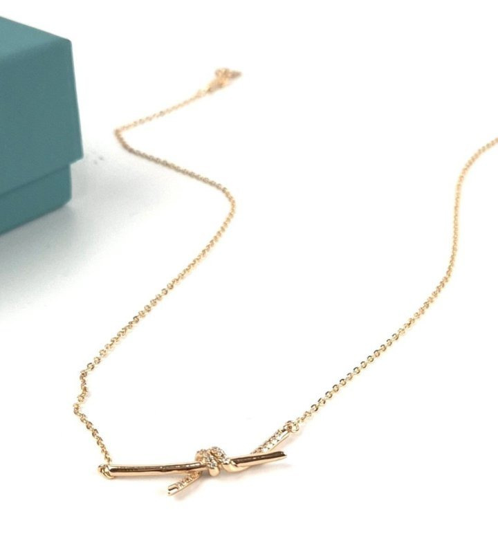 TC 티파니 노트 펜던트 하프파베 목걸이 