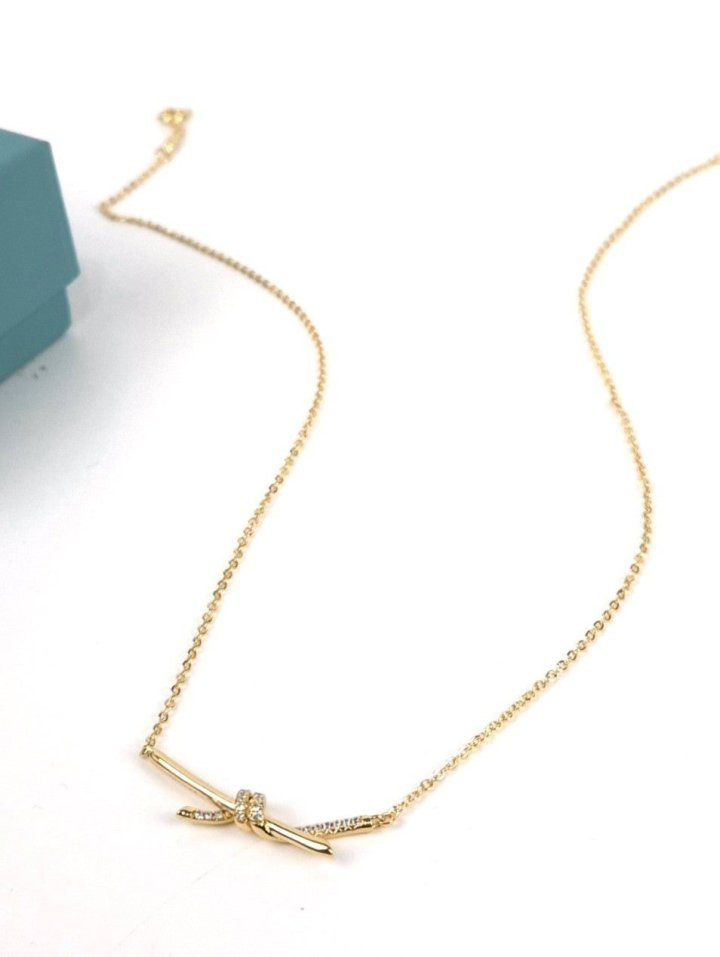 TC 티파니 노트 펜던트 하프파베 목걸이 