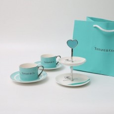 TC 티파니 찻잔세트+더블 디저트 블레이트 세트
