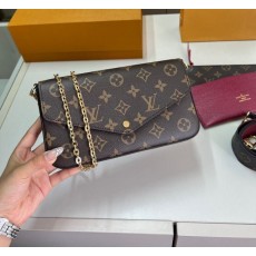 LV 루이비통 포쉐트 펠리시 모노그램 체인 크로스백