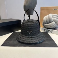 PD 프라다 삼각로고 파나마 햇 