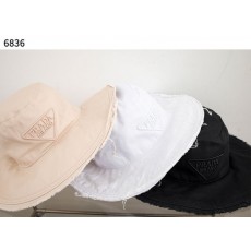 PD 프라다 수입고급 코튼 와이드 버킷햇  