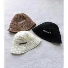 MU 미우미우 라피아햇 