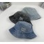 MU 미우미우 데님 로고 버킷햇 