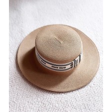 MU 미우미우 라피아햇 