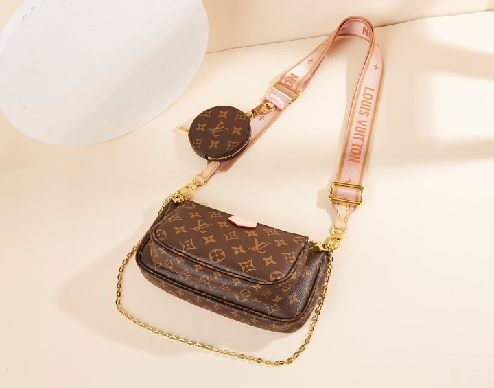 LV 루이비통 고급 멀티 포쉐트 악세수아 핑크 1 
