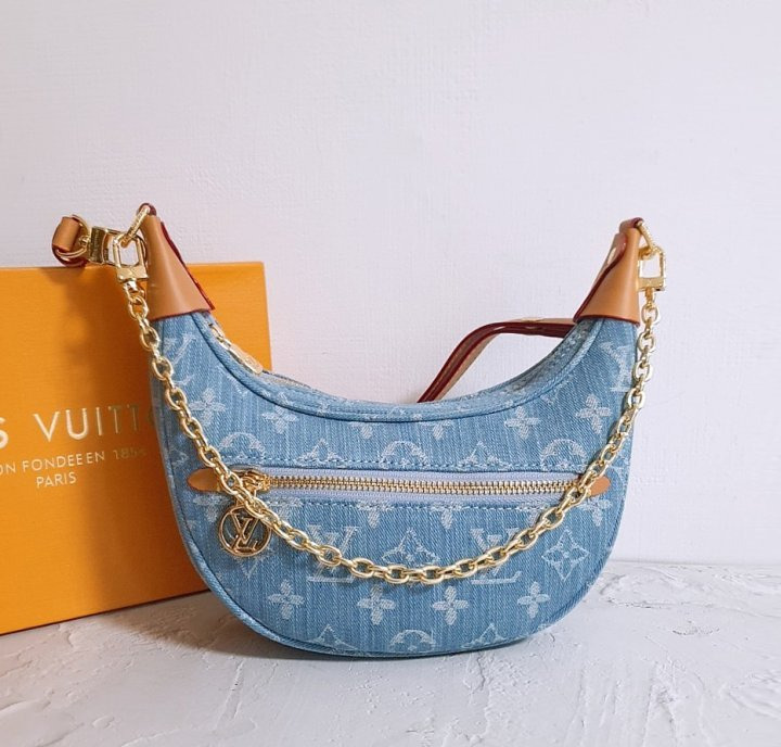 LV 루이비통 [ 고급 ] 루프 데님 반달 크로스 1  