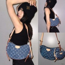 LV 루이비통 [고급] 크로와상 데님 크로스 1 