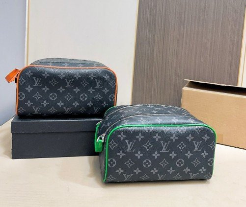 LV 루이비통 이클립스 모노그램 뱀부 그린, 선라이즈 오렌지 돕키트 / 2 COLOR 