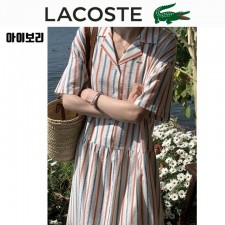 LC 라코스테 미우미우 줄지 셔츠원피스 