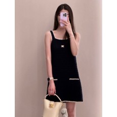 CL 셀린느 트리옹프 러플 니팅 원피스 - 수입 