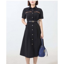 BB 버버리 수입 벨티드 솔리드 셔츠 원피스  