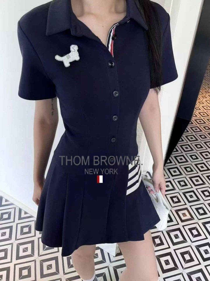 TB 톰브라운 강아지 4bar 카라 원피스 