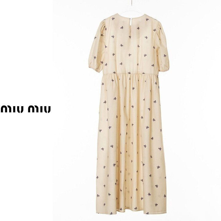 MU 미우미우 [M] 리본 나염원피스 