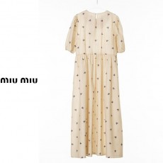 MU 미우미우 [M] 리본 나염원피스 