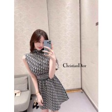 DO 디올 오블리크 민소매 원피스 