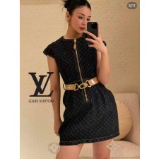 LV 루이비통 벨트 라인 지퍼 포인트 원피스 