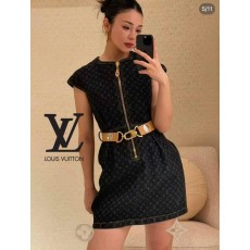 LV 루이비통 벨트 라인 지퍼 포인트 원피스 