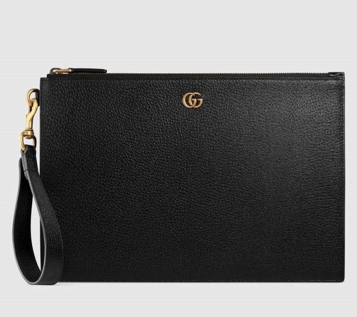 GC 구찌 마몬트 레더 클러치  