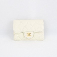 CN 샤넬 AP0214 캐비어 똑딱이 카드지갑