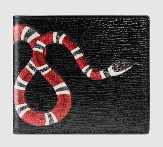 GC 구찌 스네이크 블랙 반지갑 