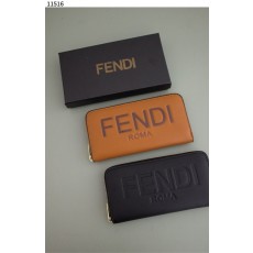 FD 펜디 로고 지퍼 카프스킨 장지갑  