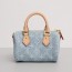 LV 루이비통 나노 스피디 데님 모노그램 토트 크로스백