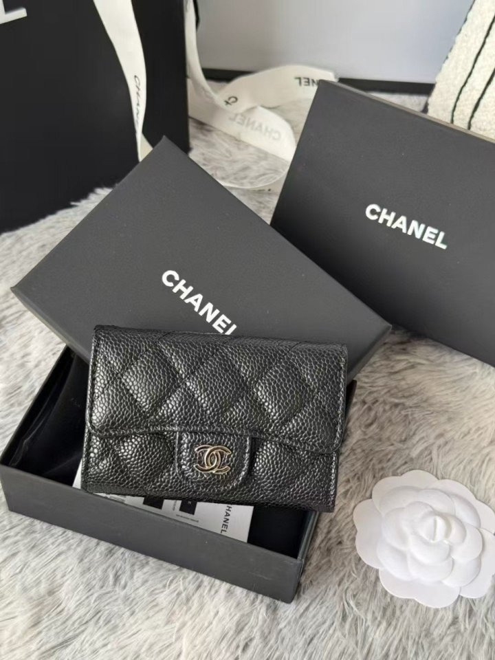 CN 샤넬 플랩 카드 지갑  