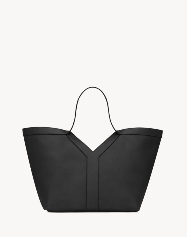 YS 생로랑 Y 카바스 가죽 토트백 블랙 (차은우 로제) 