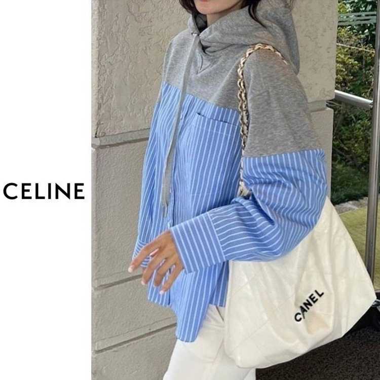 CL 셀린느 [C] 스트라이프 후드 남방 